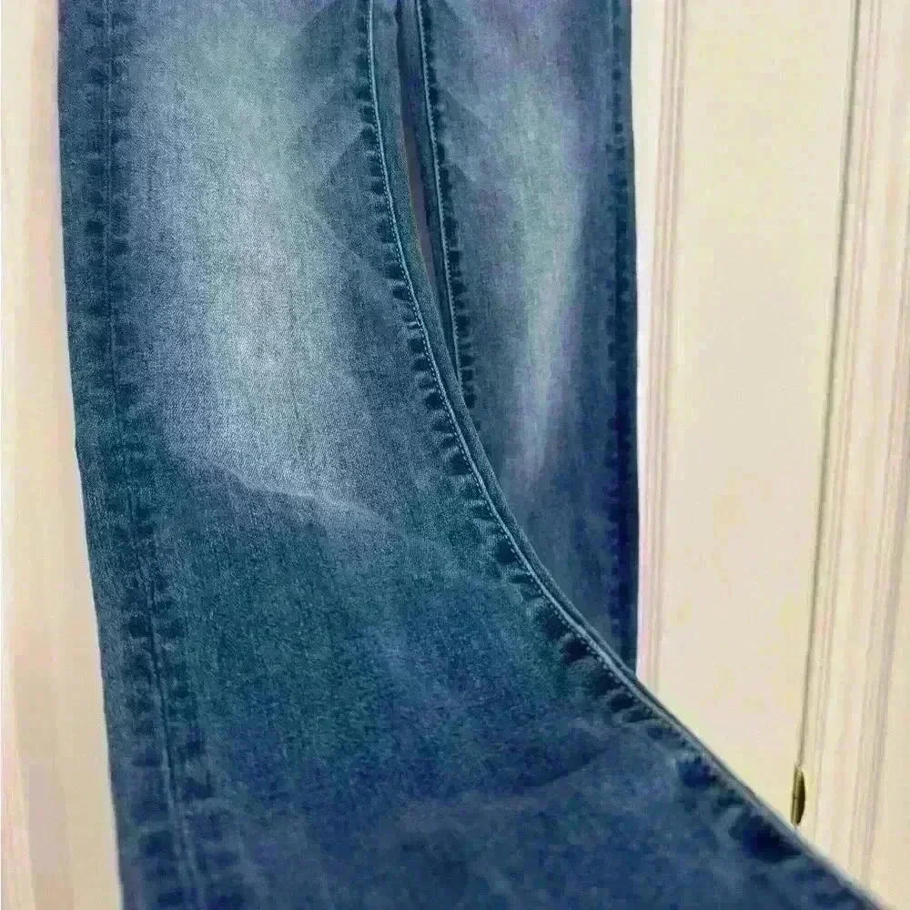American Eagle High-Riss Authentic Next Level Stretch Blue Jeans  Woman’s 00 - Picture 3 of 7